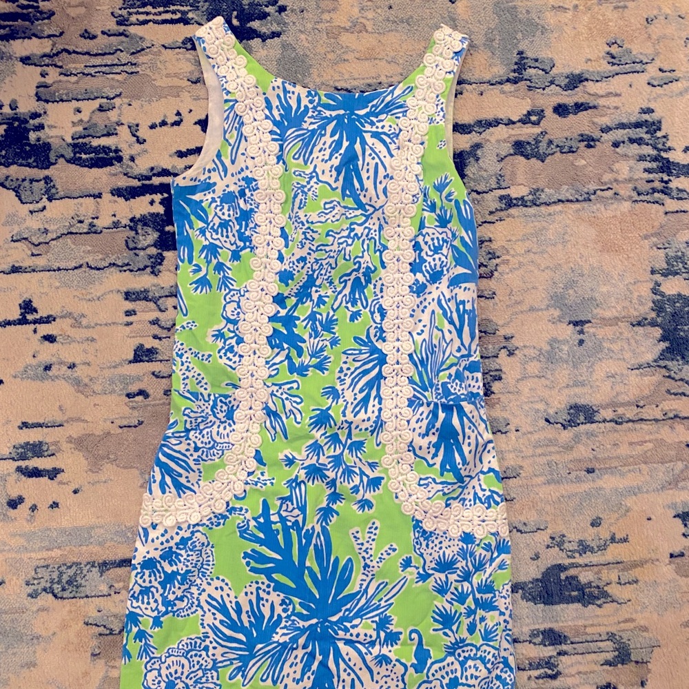 Lilly Pulitzer shift dress.